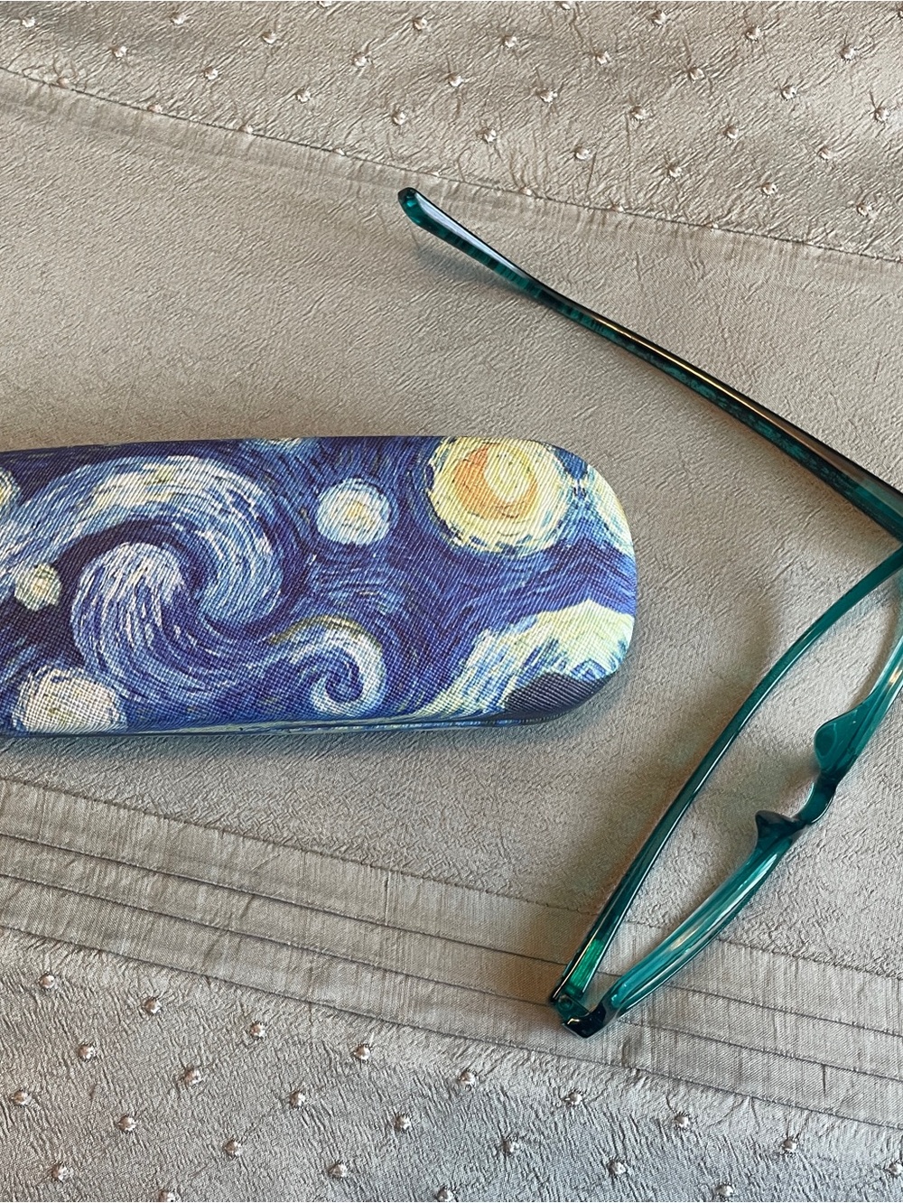 Van Gogh Starry Night Pattern Hardshell Eyeglass Case